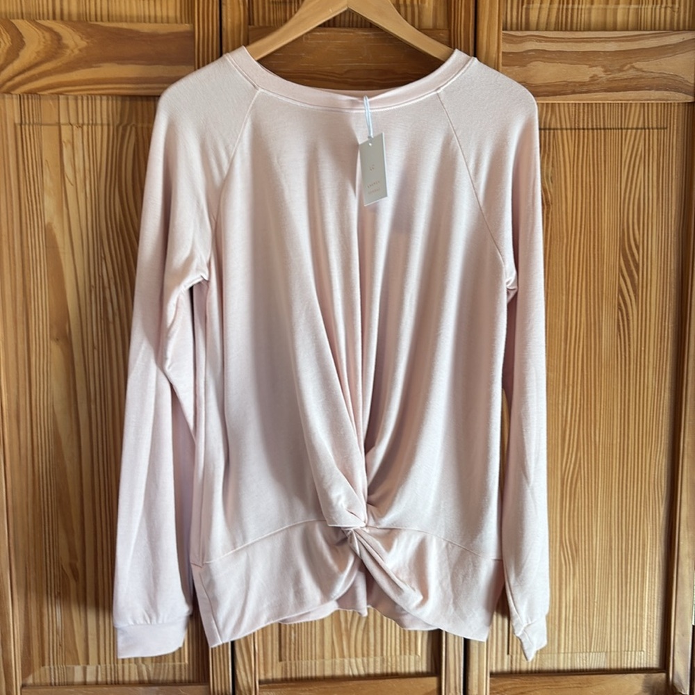 NEW LC Lauren Conrad LC Weekend Knot-Front Sweatshirt Size Large